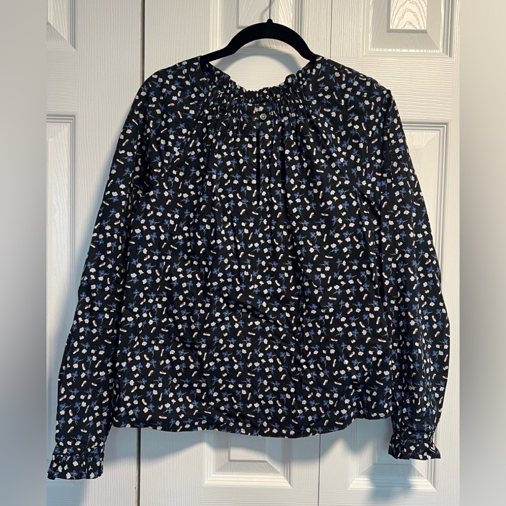 La Vie Rebecca Taylor Floral Long Sleeved Blouse